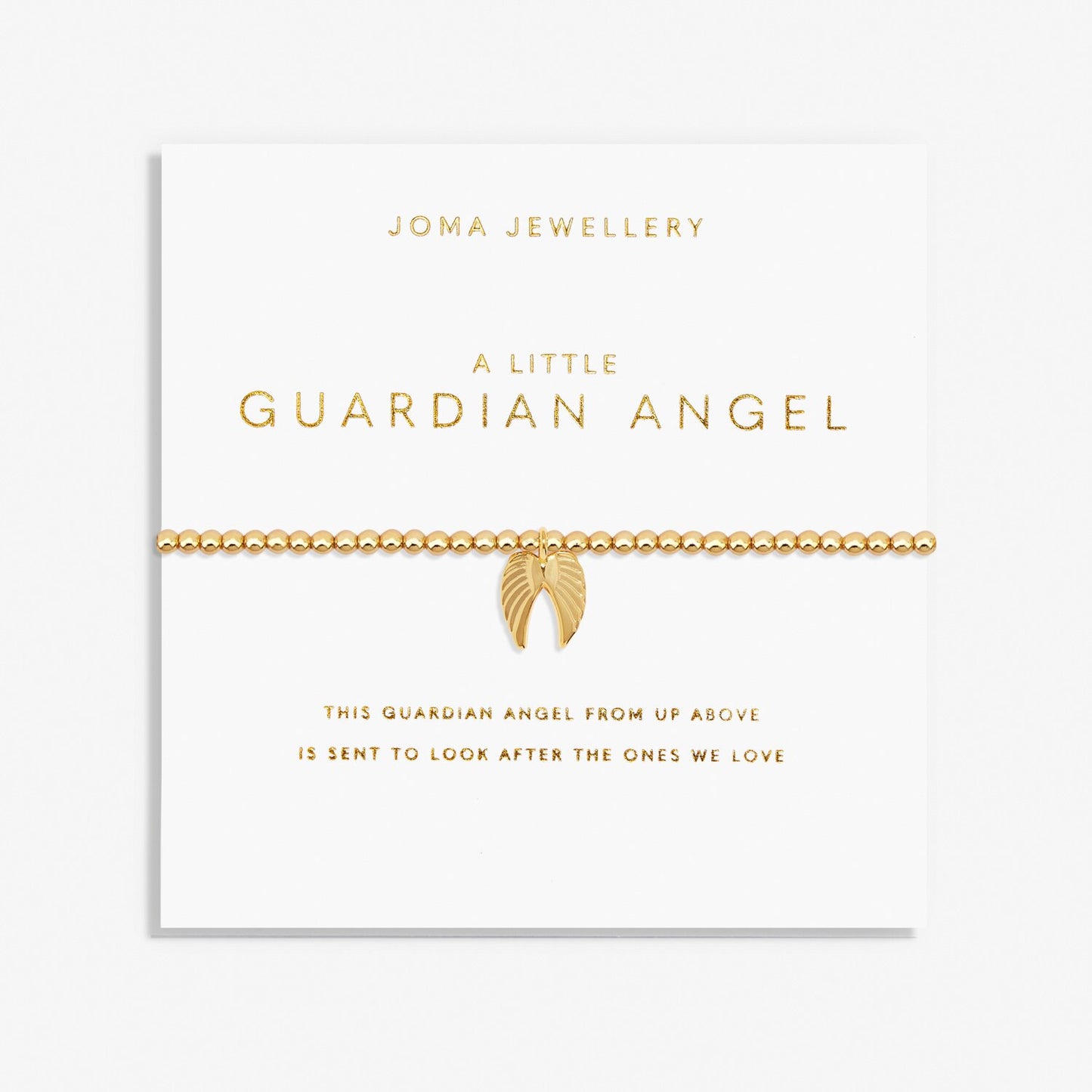 A Little ' Guardian Angel ' Bracelet gold