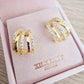 Cluster hoop earrings E2034