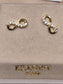 Infinity Earrings with Cubic Zirconia – Silver E1854