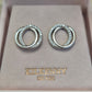 DOUBLE CIRCLE EARRING SILVER E2026