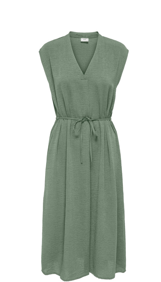 JDYDIVYA LIFE S/L MIDI DRESS WVN DIA SEASPRAY