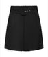 Linen Buckle Shorts black