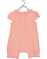 Coral girls flower romper