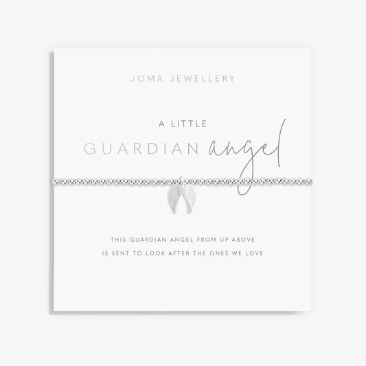 A Little 'Guardian Angel' Wings Bracelet in Silver Plating