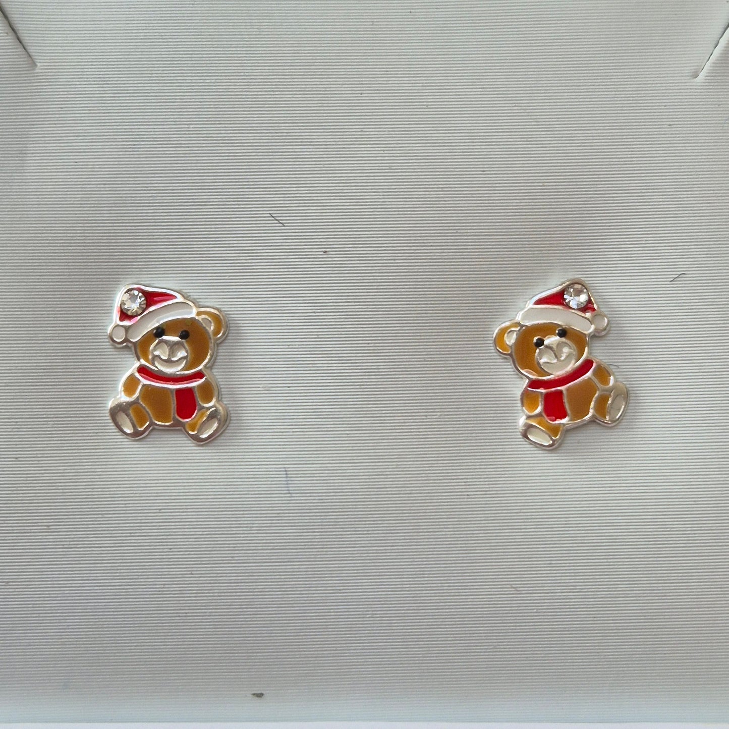 Christmas teddy Stud Earrings