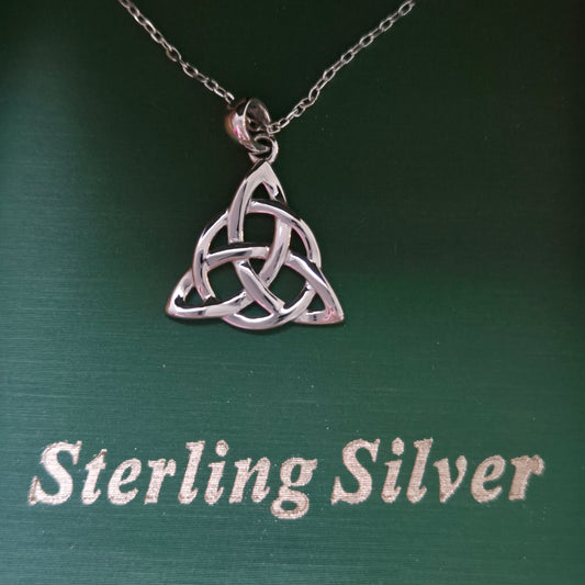 Large Celtic Trinity Pendant Silver