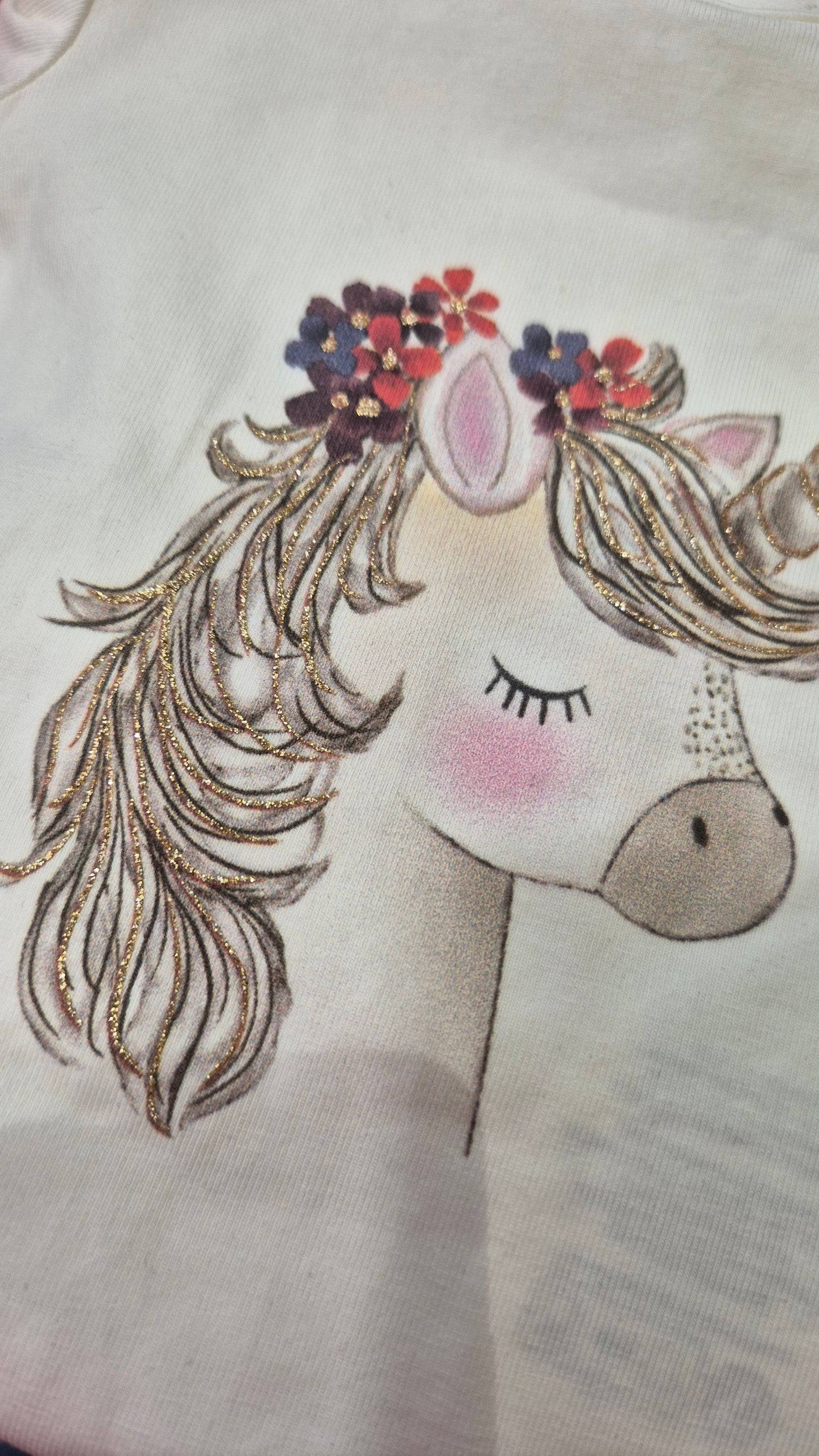 Glitter unicorn bodysuit