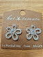 Flower Glamour Studs Earring Silver