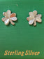 Silver shamrock Studs earrings CS326