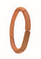 Tubular Resin Elasticated Bangle - Tangerine Marble