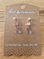 Princess Drop Earring - Old Gold / Faux Pearl & Peach