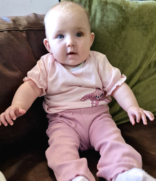 Lilac and plum starfish 2 piece set