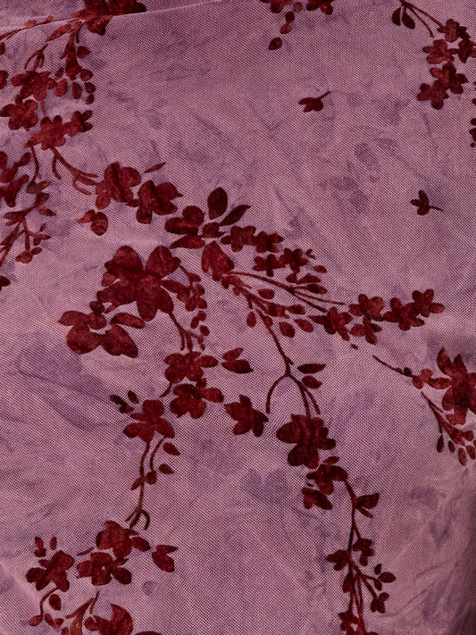 Kenny Mesh Velvet Devore Top
