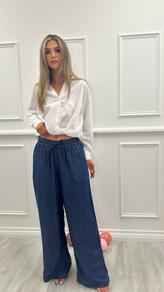 74YNE Collorado Denim Fluid trouser - extra long length
