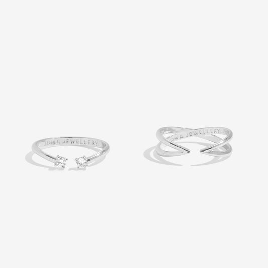 Soul Shine Crossover Ring Stack