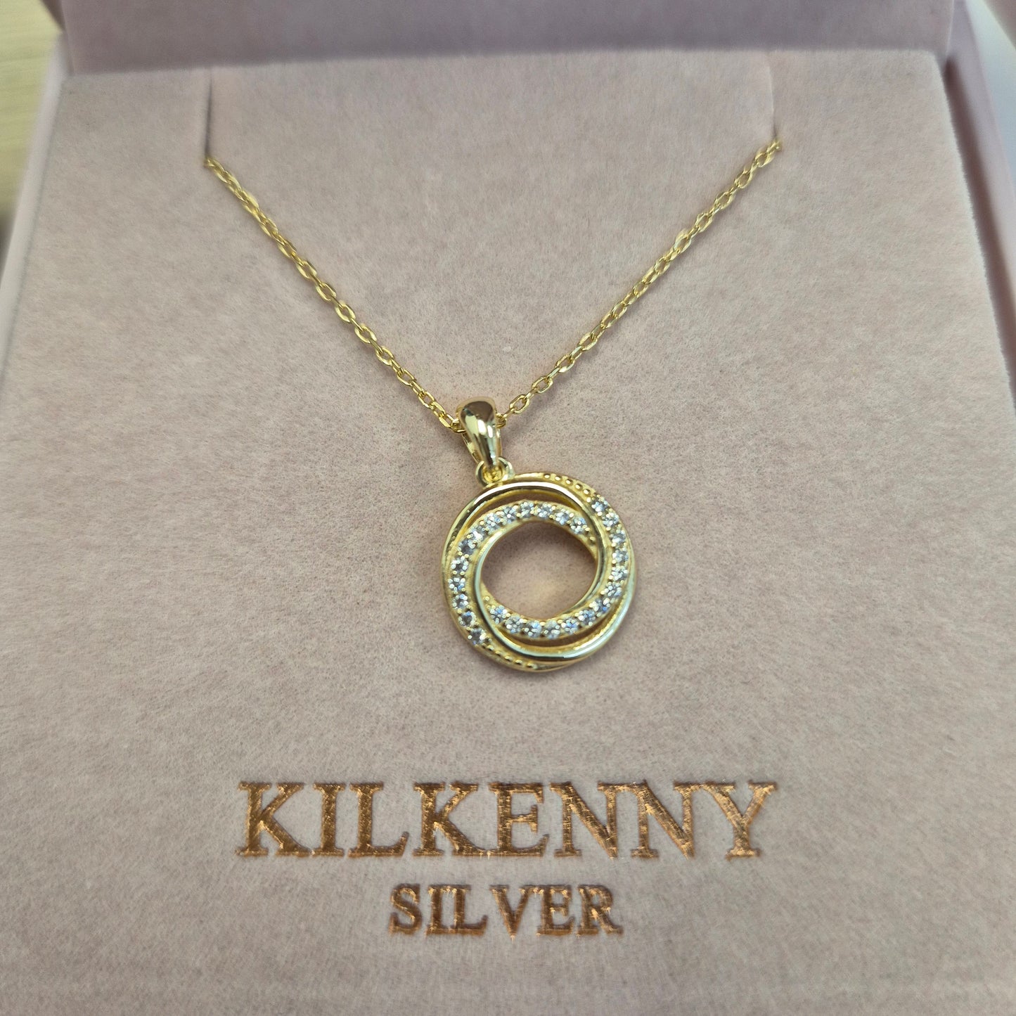 Twist YG Zirconia Necklace - L3274