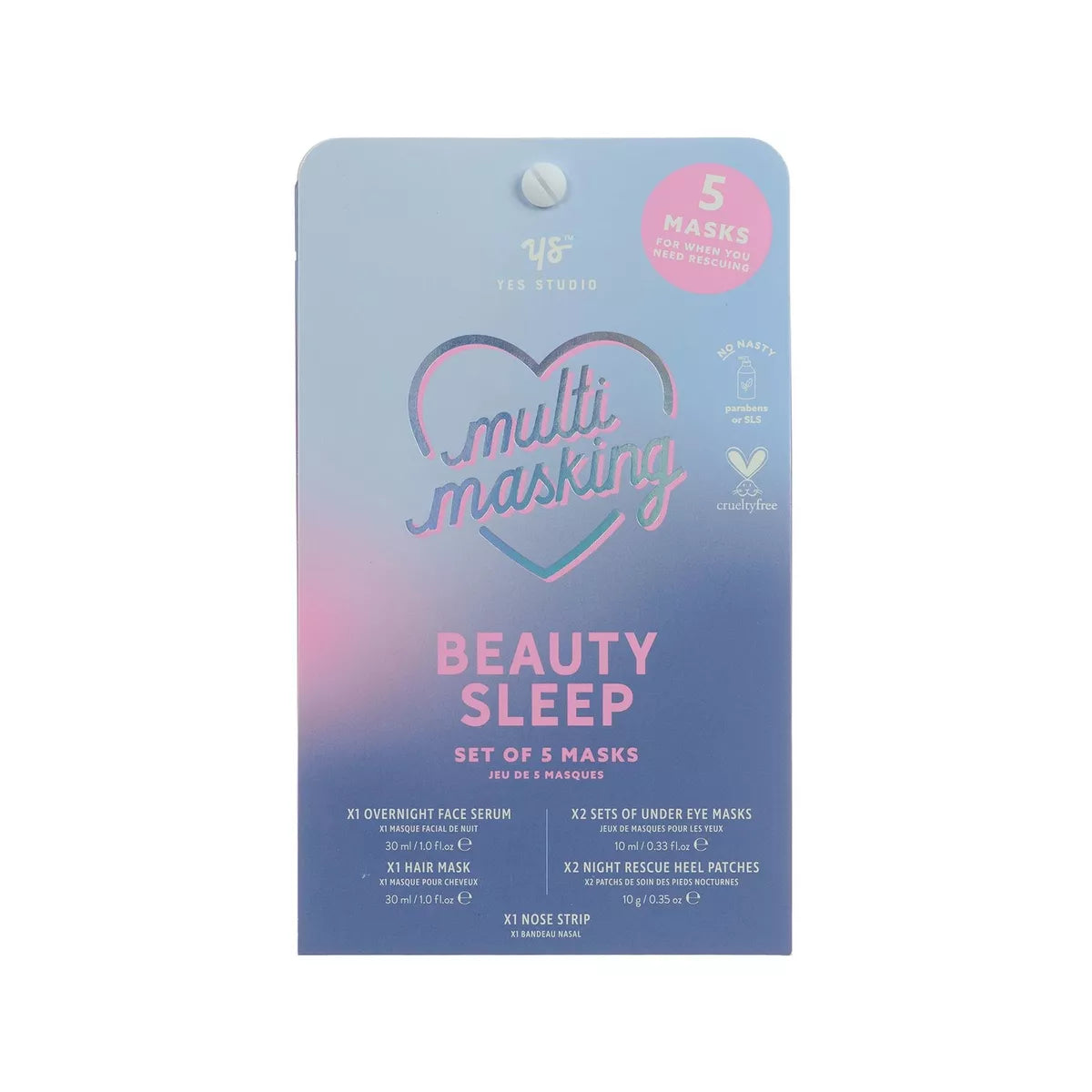 Yes Studio ‘Beauty Sleep’ Multi-Masking Pack of 5 Masks