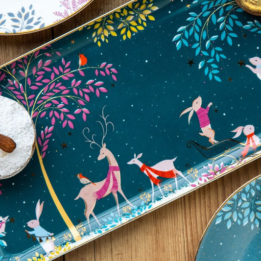 Woodland Tales Deer & Robin Sandwich Tray