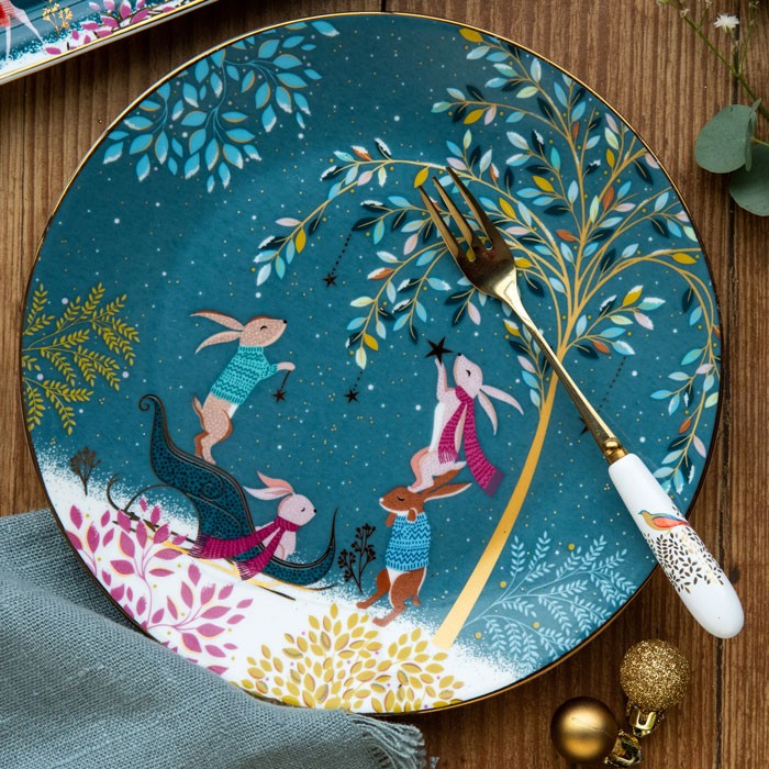 Woodland Tales Cake Plates - Assorted Set of 4