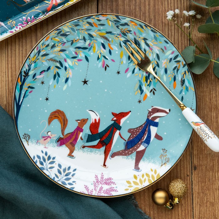 Woodland Tales Cake Plates - Assorted Set of 4