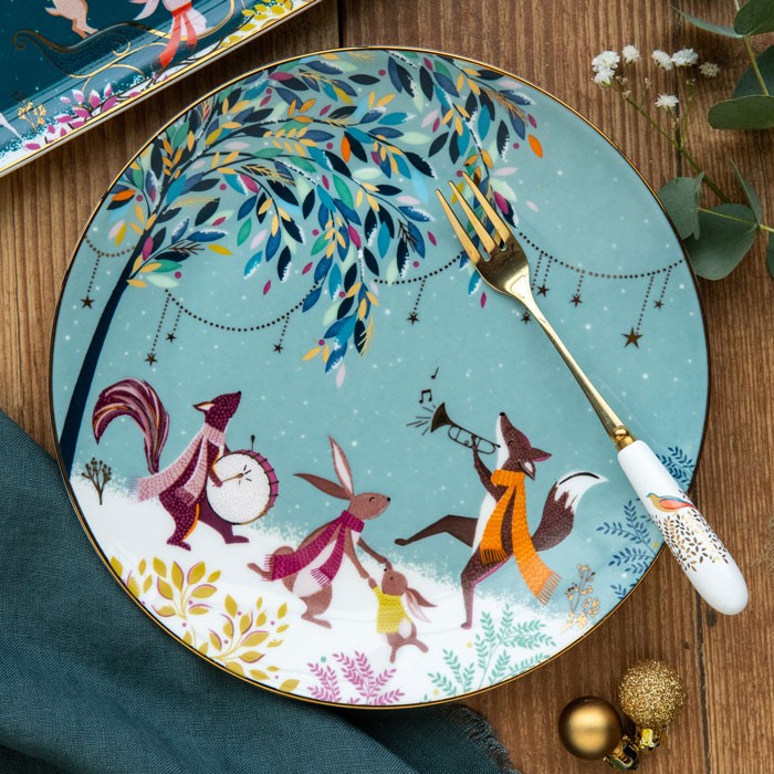 Woodland Tales Cake Plates - Assorted Set of 4