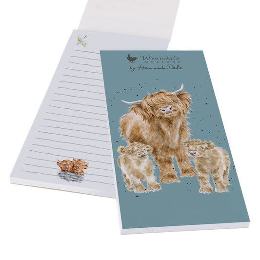 HIGHLAND WISHES' HIGHLAND COW MAGNETIC SHOPPING PAD