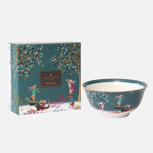 Woodland Tales Rabbit Sleigh Small Candy Bowl