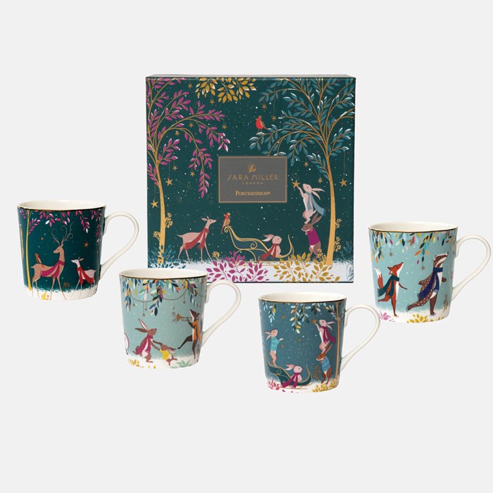 Woodland Tales Mugs - Assorted Set of 4