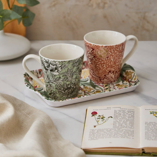 Morris & Co. Mug & Tray Set