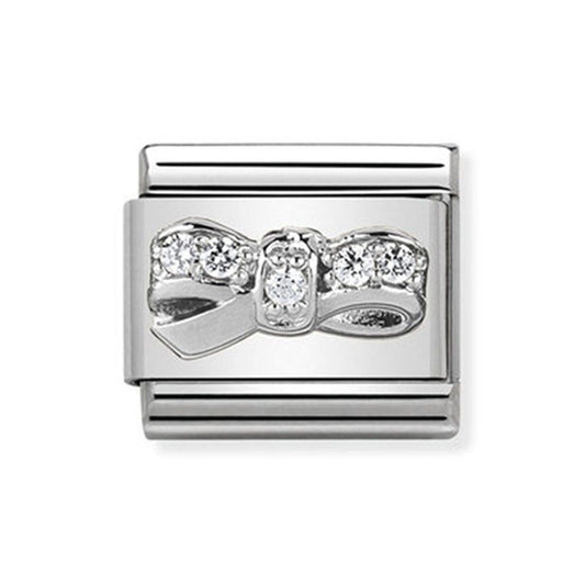 Composable Classic Zirconia Silver Bow Link