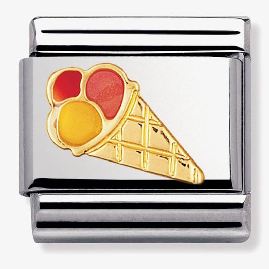 Classic S/steel,enamel,silver, Coloured Ice Cream