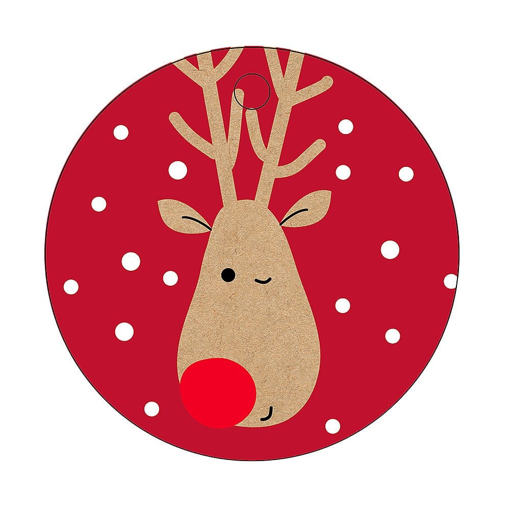 Reindeer kraft gift tag (pack of 6