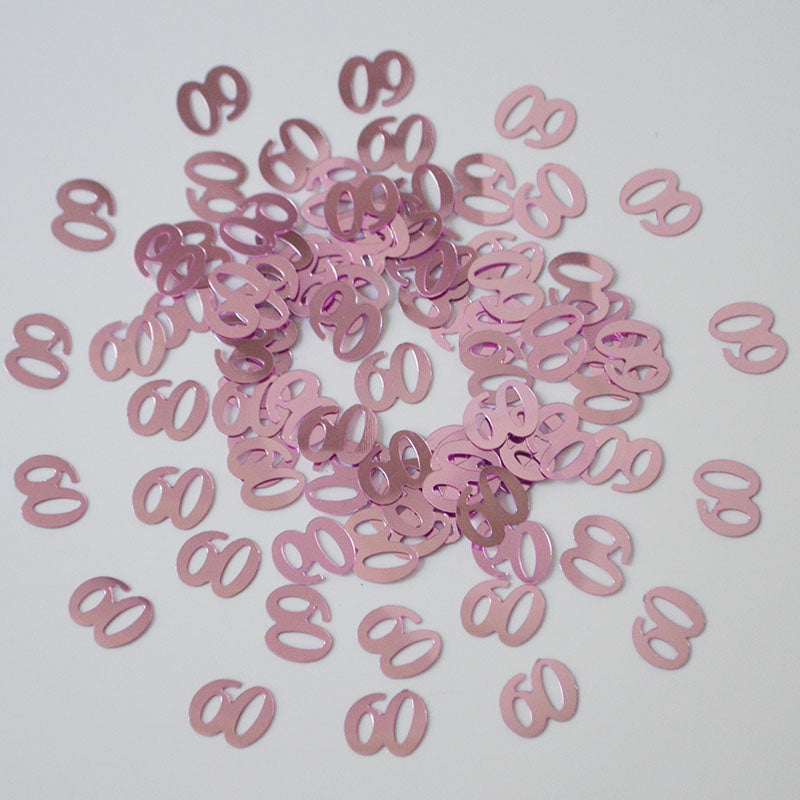 Pink 60 Confetti