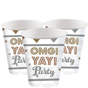 OMG Engagement Cups - 266ml Paper Party Cups
