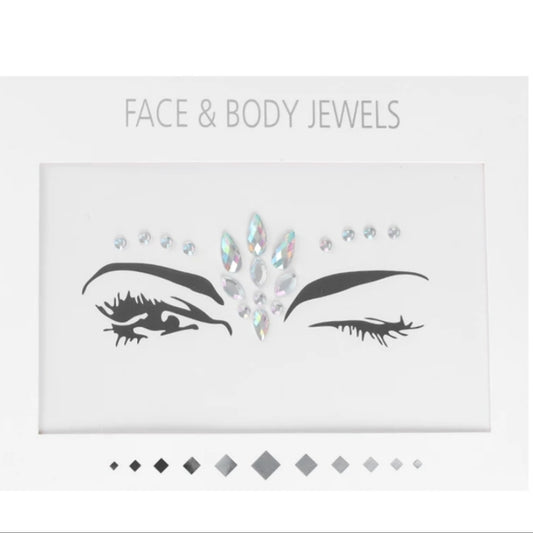 3D Face Tattoo Crystal Stickers 