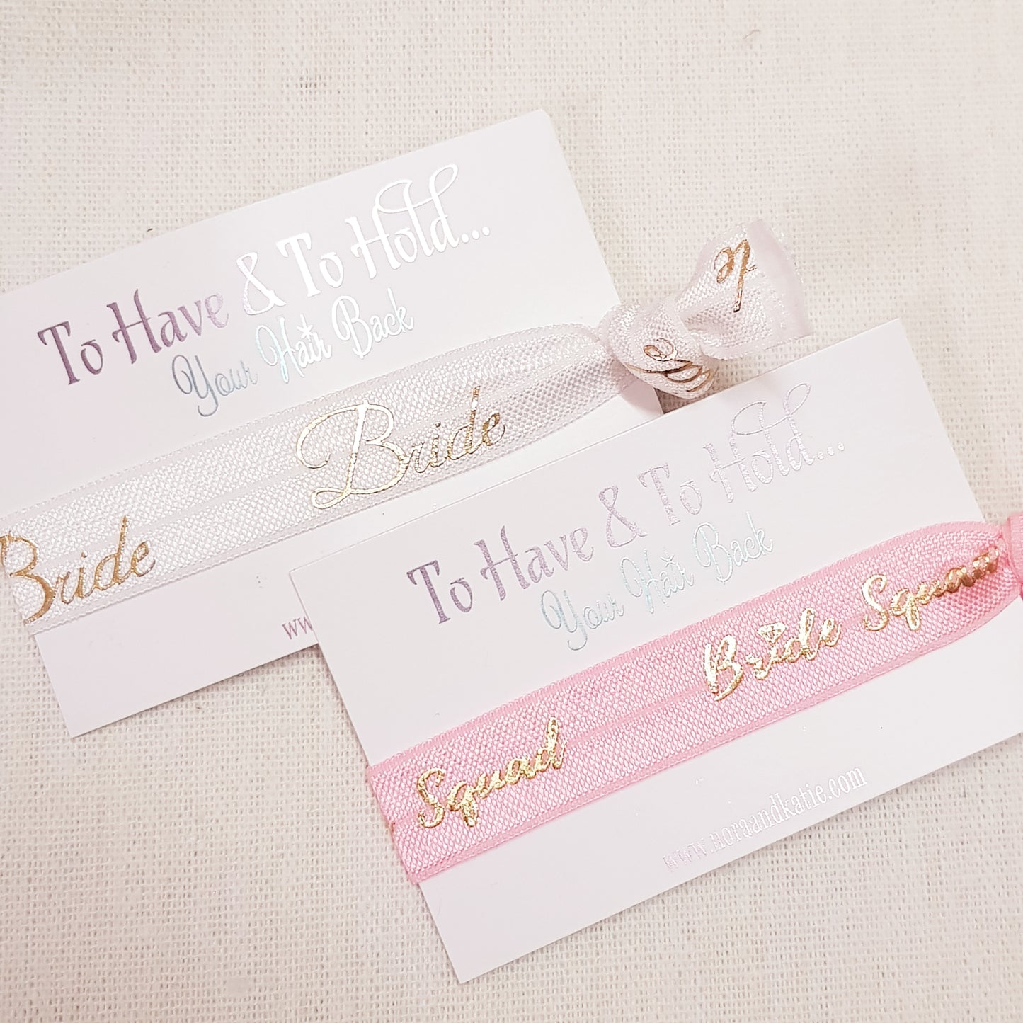Hen Party bag fillers - To have and to hold hair ties