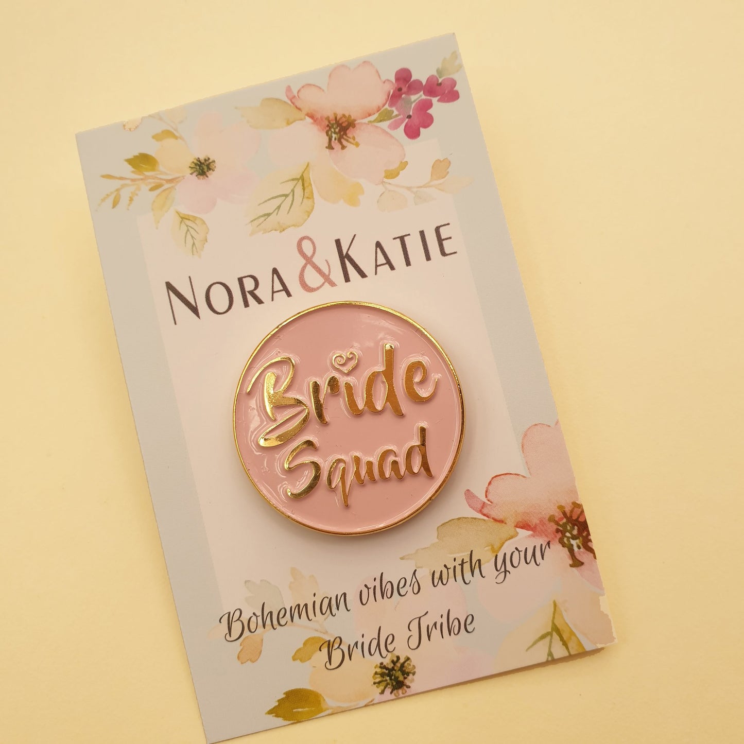 Bride Squad Lapel Pin - Boho Hen Party