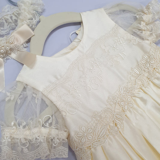 Vintage lace christening gown