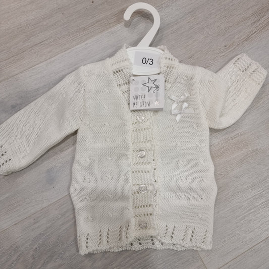 Christening/ Baptism cardigan off white