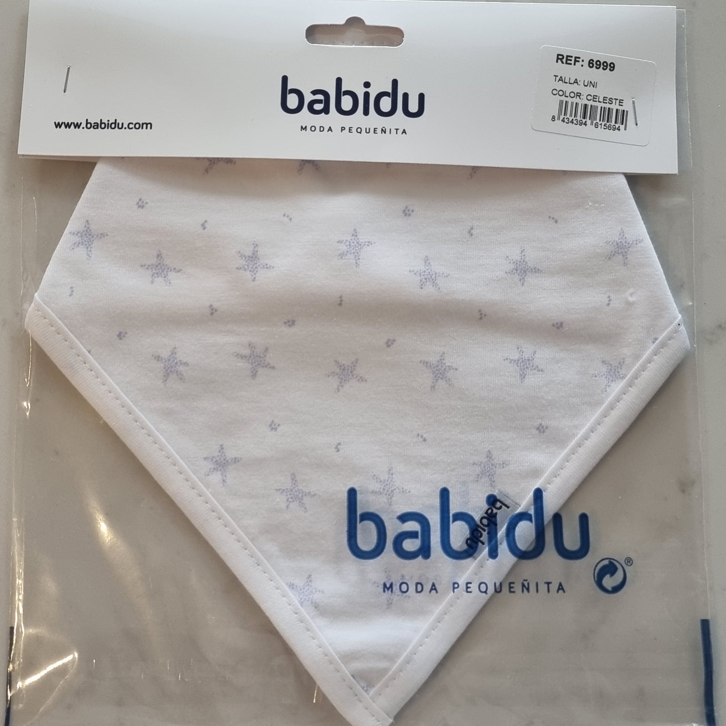 Babidu cotton bandana bib blue galaxy