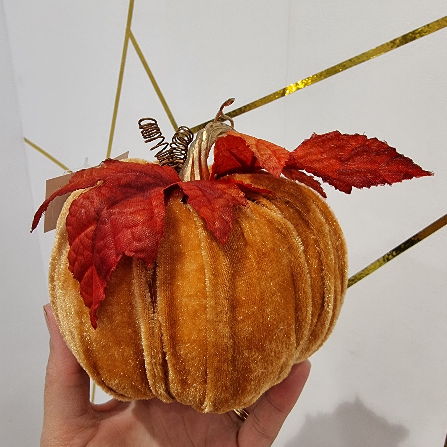 Velvet pumpkin 12cm