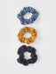OFFCUT JERSEY SCRUNCHIES BLUE MULTI