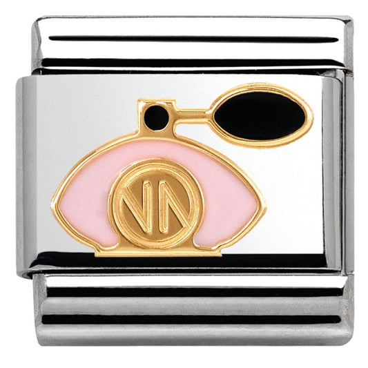 Classic S/steel, enamel & 9K PERFUME BOTTLE CHARM