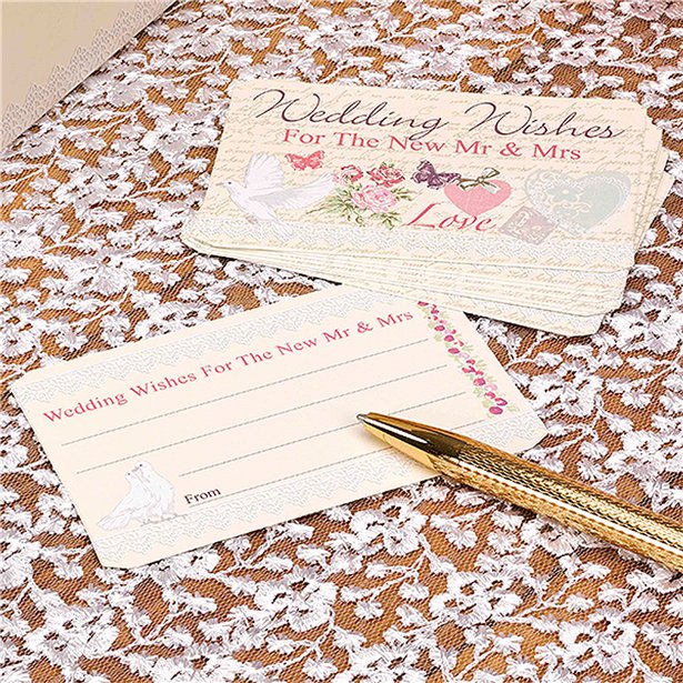 With Love Wedding Wished Cards