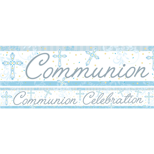 Blue Communion Celebration Paper Banners 1 design 1m each
