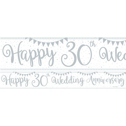 30th Wedding Anniversary Paper Banners 3 designs 1m each