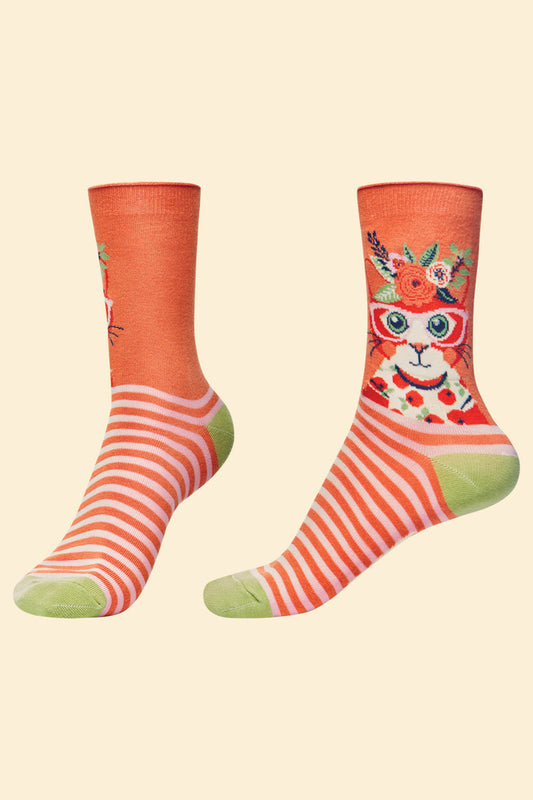 Cottagecore Cat Ankle Socks