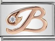 Classic 9ct Rose Gold Letter B
