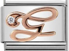 Classic 9ct Rose Gold Letter G
