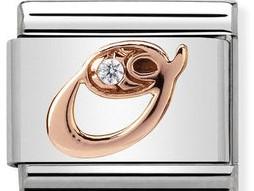 Classic 9ct Rose Gold Letter O